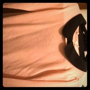 Pink collared sweater